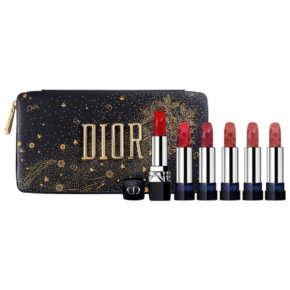 dior lipstick set pink bag